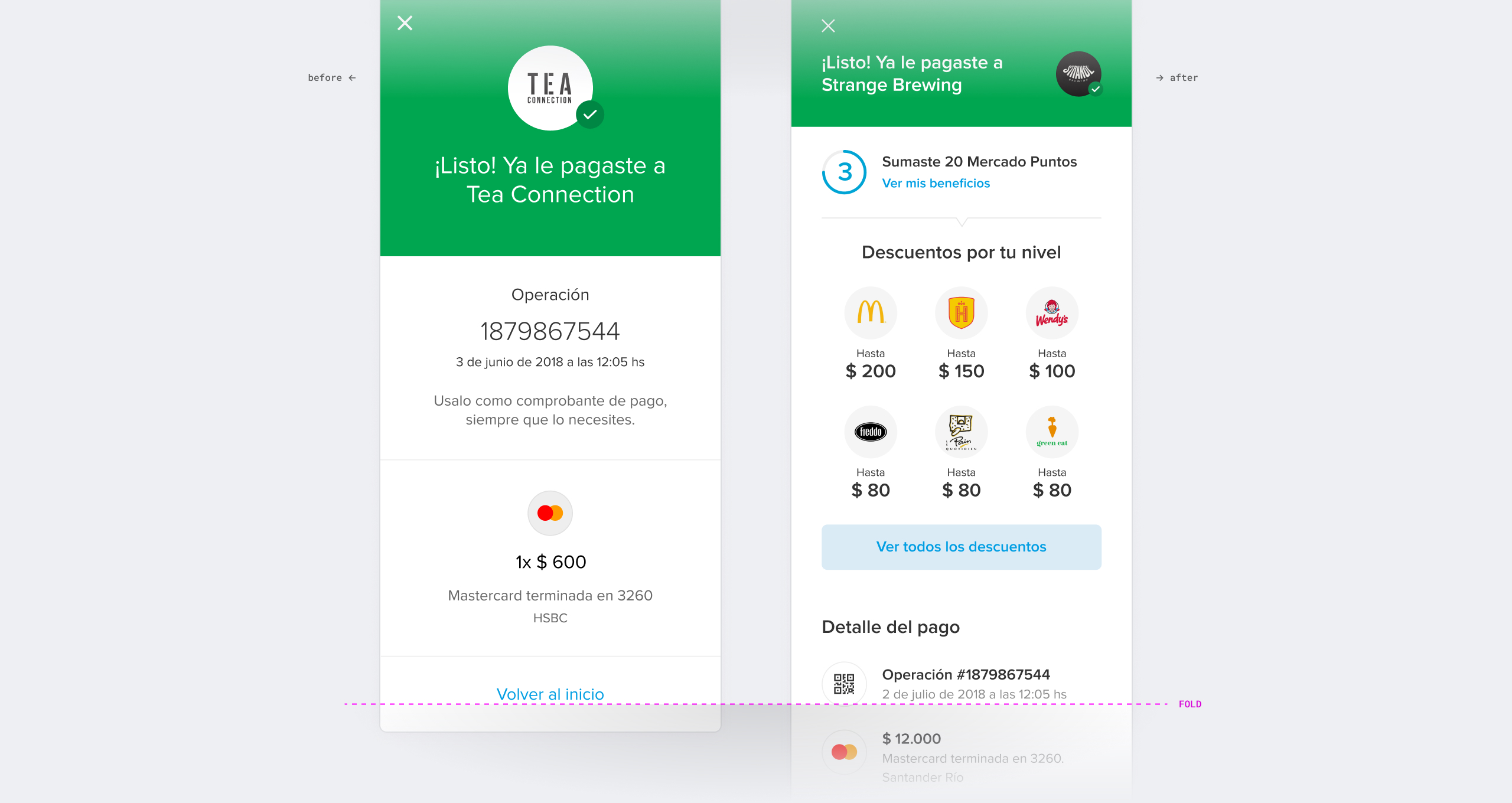 Comparison between the old and the new design, with the new benefits component included. Comparison between the old and the new design, with the new benefits component included.